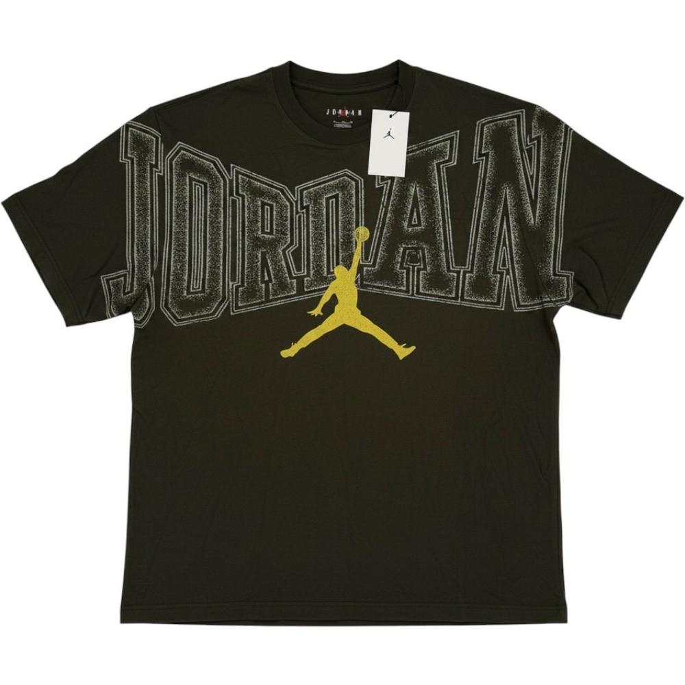 Nike Jordan Mens Olive Green Graphic T-Shirt Jumpman Logo XL IQ0708-325 NWT